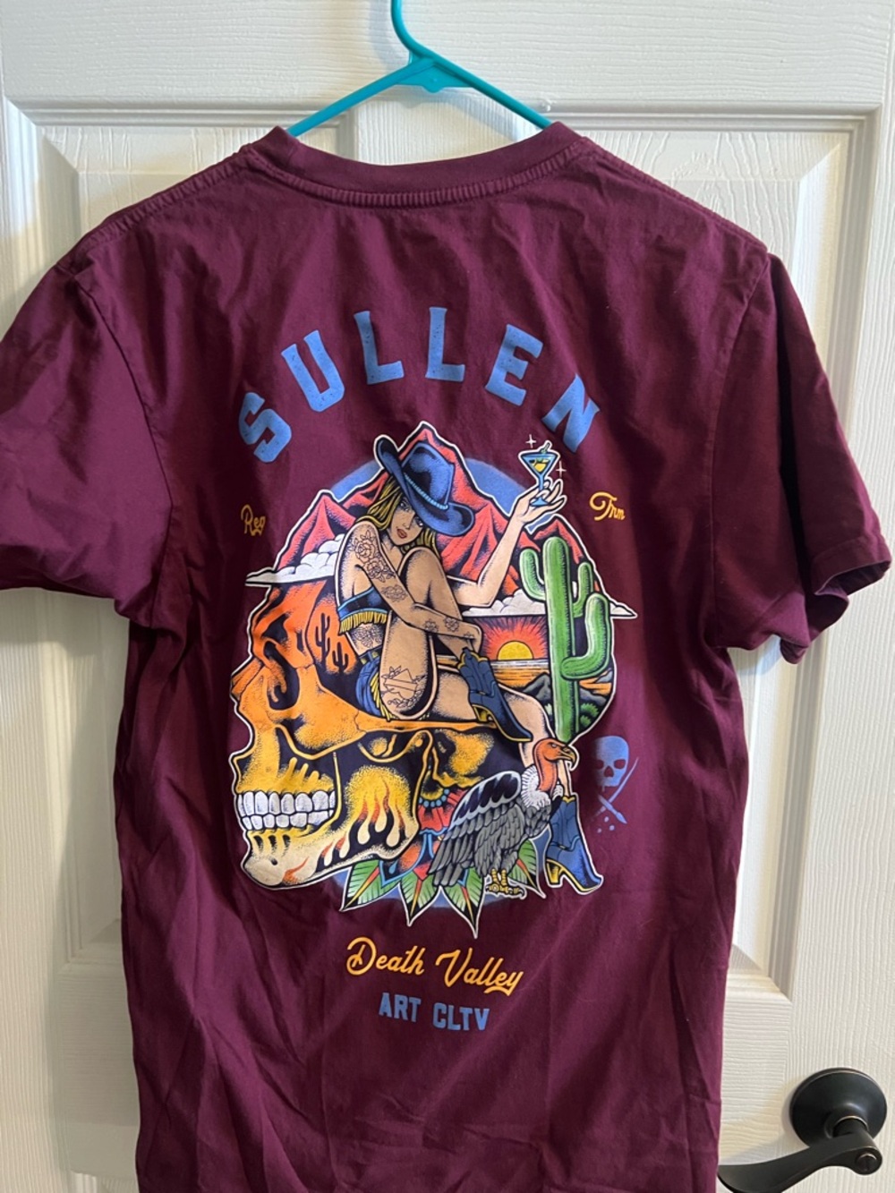 Sullen Art Collective Death Valley Graphic Tee - Maroon